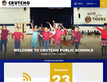 Tablet Screenshot of crutchoesd.org